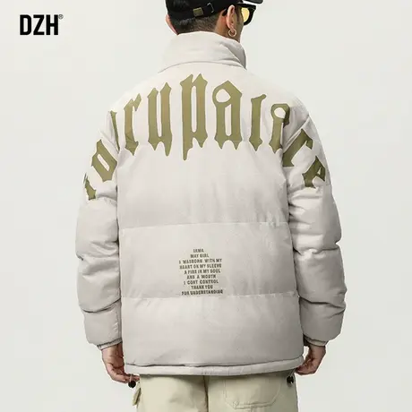 男士麂皮绒外套男冬款衣服美式棉衣男款冬季加厚棉服防寒服面包服商品大图