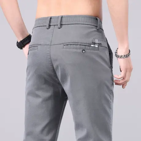 男士冰丝休闲裤子男款夏季薄款职业西服正装男装西裤男裤夏天西装商品大图