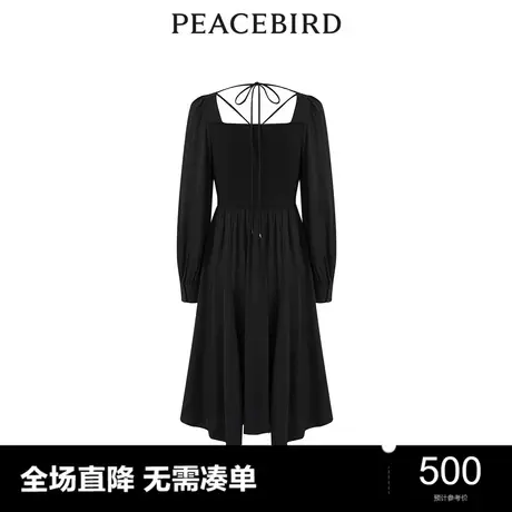 【商场同款】太平鸟女装2023年冬季新款拼接连衣裙A1FAD4540图片