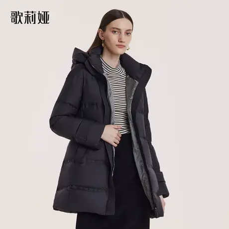歌莉娅羽绒服女款冬季新款轻薄高端保暖鹅绒服收腰外套1ADC8C02A图片
