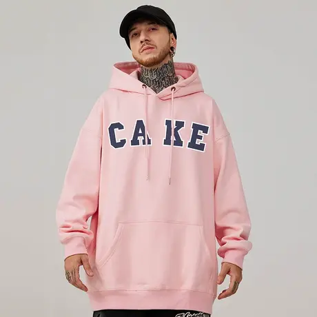 重磅卫衣大码秋冬款连帽加绒美式复古胖子外套春秋冬潮牌宽松男生商品大图