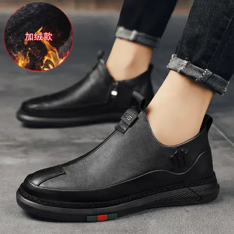 雨鞋男款外穿时尚厨师厨房专用鞋防滑防水鞋冬季加绒保暖雨靴男士商品大图