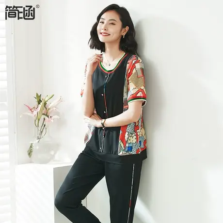 胖妹妹显瘦套装简涵高端轻奢贵夫人大码女装夏装新款2023年加肥大图片