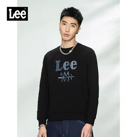 Lee商场同款101+ 21春夏新品多色纯棉圆领卫衣男潮流L438646UK图片