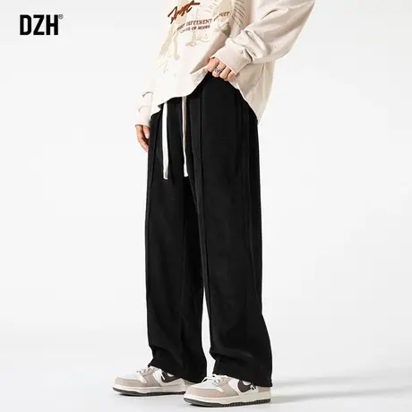 男士黑色直筒卫裤男春秋2023年新款垂感休闲裤运动裤休闲百搭裤子商品大图
