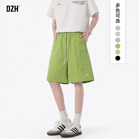 男士新款运动短裤男夏外穿2025新款松紧工装五分裤子休闲中裤男款商品大图