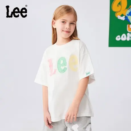 Lee男女童夏季短袖T恤2025新款女孩时尚儿童装夏天儿童装上衣夏装图片