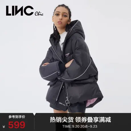 LINCCHIC金羽杰羽绒服女廓形感短款羽绒服女冬季外套Y21802108图片