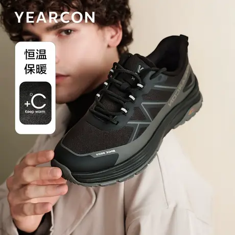 意尔康棉鞋男2025冬款加绒保暖运动鞋时尚系带男鞋户外加厚休闲鞋商品大图