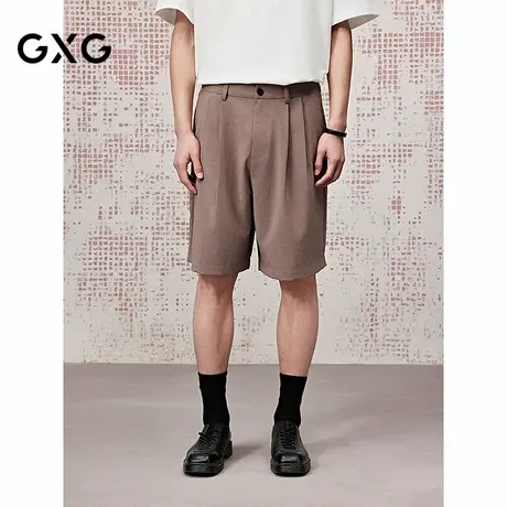 [商场同款]GXG男装 宽松休闲短裤轻薄通勤西裤25夏新品G25X222030图片