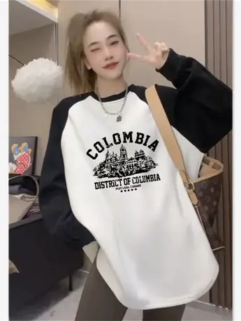 仿棉长袖t恤女2023新款秋冬季内搭打底衫欧货胖mm大码插肩袖上衣图片