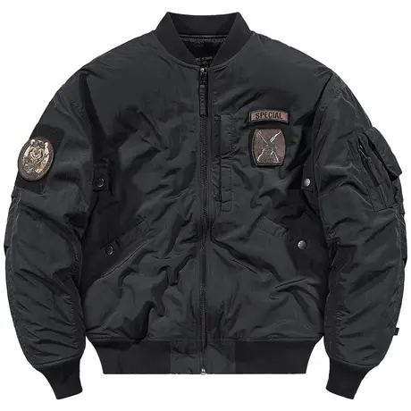 VIP美式复古飞行员夹克棉服男冬季加厚棉袄宽松棒球服棉衣外套潮商品大图