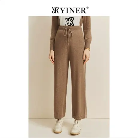 YINER音儿专柜女装2022冬季新款休闲裤8C32506160商品大图