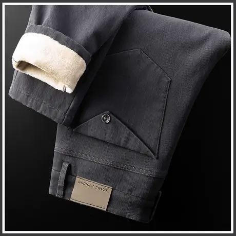 秋冬款冬季羊羔绒裤子男裤工装休闲裤加绒加厚冬裤冬装加棉裤外穿商品大图