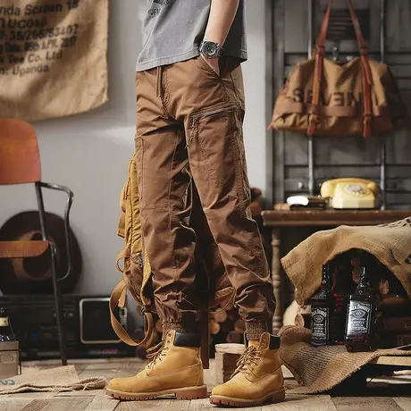 Modi Nick/摩帝尼克工装裤子男春季新款宽松是男士休闲裤潮流百搭商品大图