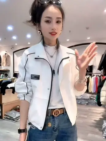 外套女短款2023秋季新款韩版宽松百搭休闲贴布时尚上衣潮ins图片