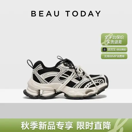 BeauToday厚底老爹鞋女款2025新款夏增高休闲运动鞋透气鞋子女鞋商品大图