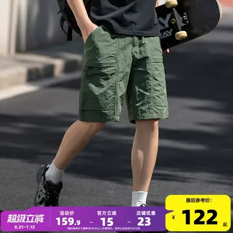 唐狮2025夏季新款男休闲短裤工装裤宽松直筒时尚潮流百搭五分中裤商品大图