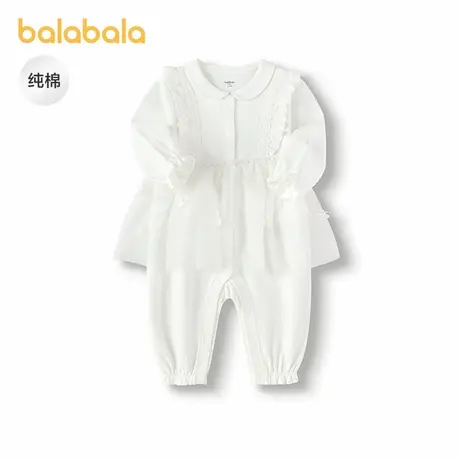 【商场同款】巴拉巴拉婴儿连体衣秋装女童哈衣2025新款时髦甜美萌图片