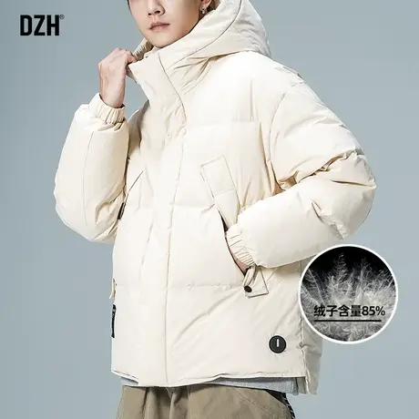 男士连帽羽绒服男款潮牌2023新款冬季加厚外套男装羽绒衣冬装防寒图片