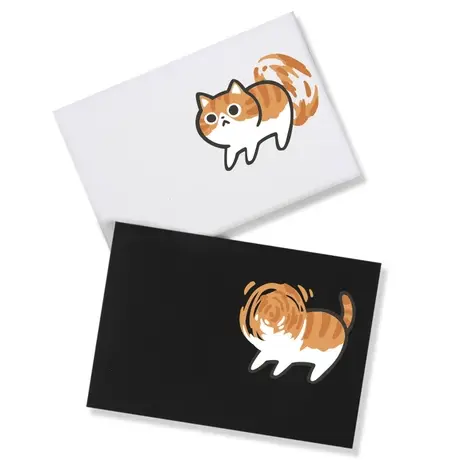 秀洛旋转橘猫 电动小马达夏季短袖T恤短袖宽松纯棉原创潮流橘猫咪商品大图