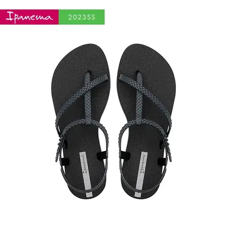 Ipanema依帕 时尚凉鞋女2023夏季新款经典纯色平底外穿沙滩鞋商品大图