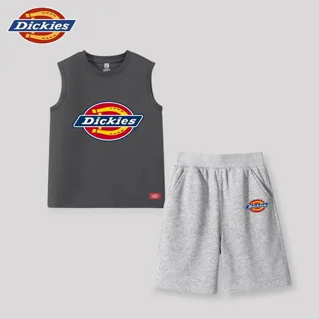 Dickies童装男童套装夏季儿童夏款纯棉运动背心男孩两件套夏装潮A商品大图