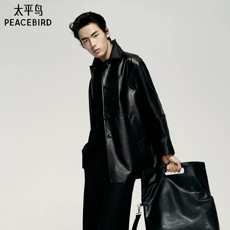 【锋度皮衣】太平鸟男装 夹克B1BDF4F11图片