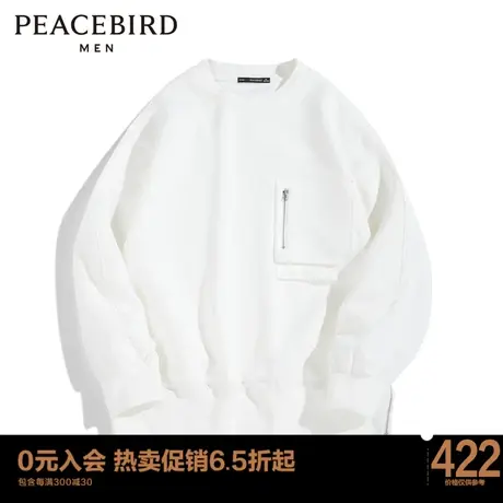 太平鸟男装 2023年秋季男士卫衣潮B2BFD1Z08商品大图