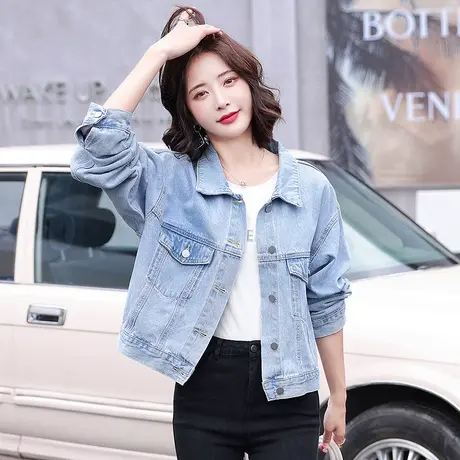 早秋牛仔短外套女士潮春秋百搭2023年新款秋季小香风外套秋装时尚商品大图