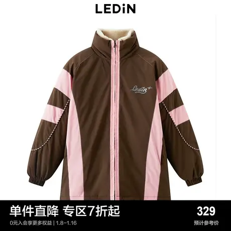 乐町可脱卸工装风加绒外套女冬季C5ABC4J01图片
