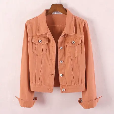 牛仔外套女春秋超短款韩版修身显瘦高腰高腰新款牛仔服上衣少女图片