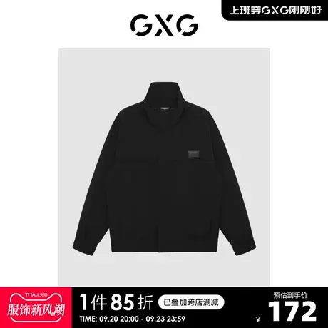 GXG奥莱 【生活系列】冬季新品商场同款自游系列黑色棉服外套图片
