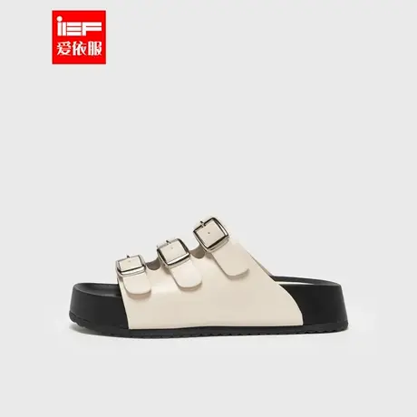 IEF/爱依服懒人拖2025夏季新款韩版时尚女鞋休闲外穿厚底一字拖鞋商品大图