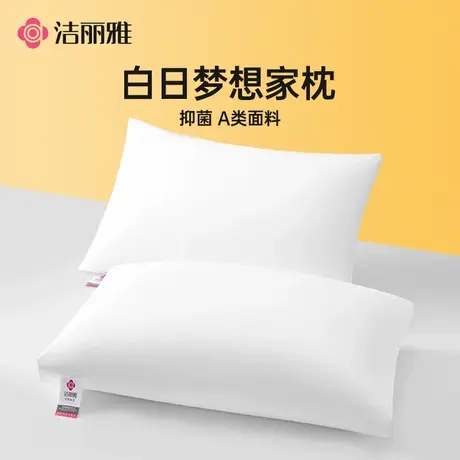 洁丽雅枕头枕芯护颈枕助睡眠成人A类抑菌颈椎枕学生宿舍一对装商品大图