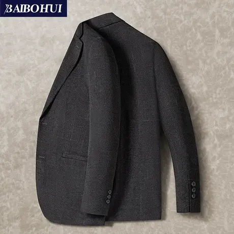 春秋季新款修身商务小西服男士上衣单件时尚高端呢子休闲西装外套图片