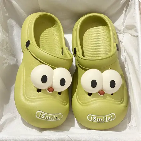 洞洞鞋女款夏季外穿2023新款时尚厚底沙滩eva防滑护士包头凉鞋女图片