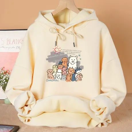 卫衣女秋冬加绒2023新款设计感好看小个子秋冬季加厚学生正肩上衣商品大图