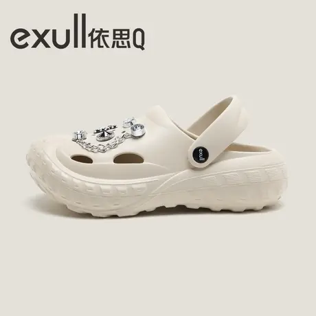 exull/依思Q洞洞鞋女士夏季户外防滑软底运动外穿沙滩凉拖鞋女款商品大图