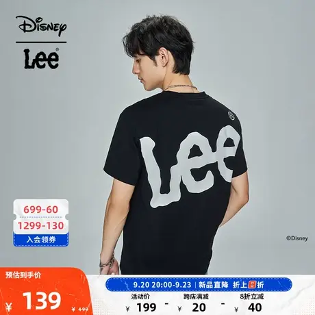 【迪士尼武功米奇联名】Lee23新品舒适男短袖T恤潮LMT005077图片