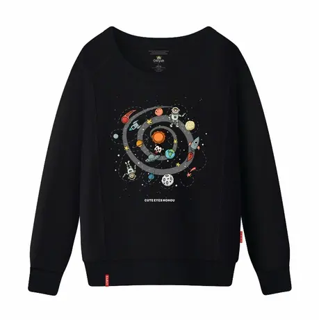 Ohlyah品牌卫衣2023新款女长袖韩版宽松秋装情侣装卡通学生纯棉潮商品大图