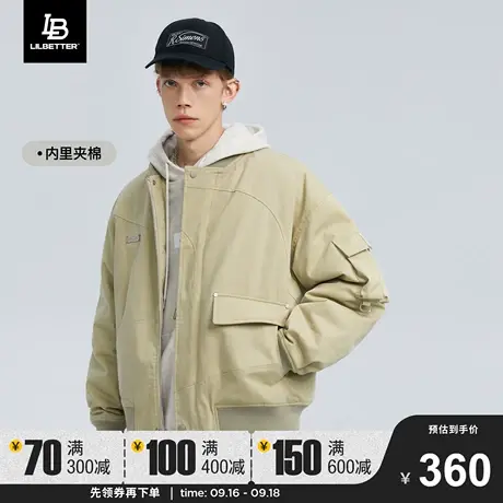 LiLbetter教练夹克棉服男冬季vintage棉衣飞行员外套加厚男士棉袄商品大图