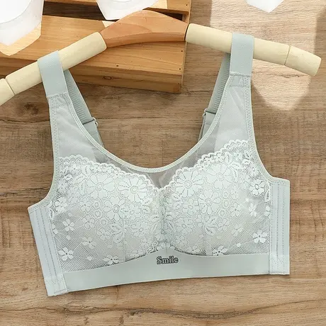 大胸显小内衣女薄款收副乳防下垂抹胸式文胸防走光裹胸无钢圈胸罩图片