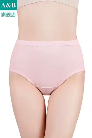 ab内裤女高腰大码中老年抗菌纯棉妈咪三角裤内衣旗舰店官网2822图片