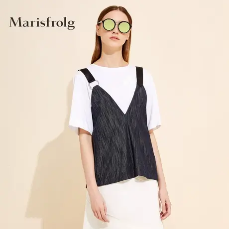 Marisfrolg玛丝菲尔2019春季新款休闲外穿背心吊带专柜同款图片
