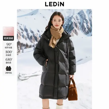 乐町中长面包羽绒服女冬季新款廓形加厚宽松保暖羽绒*商品大图