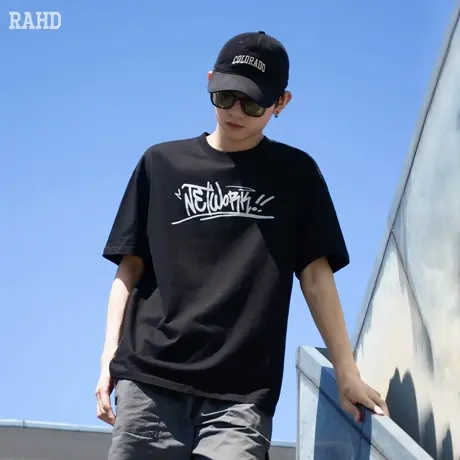 Radiohead短袖t恤男款黑色圆领上衣纯棉休闲宽松体恤衫印花设计潮商品大图