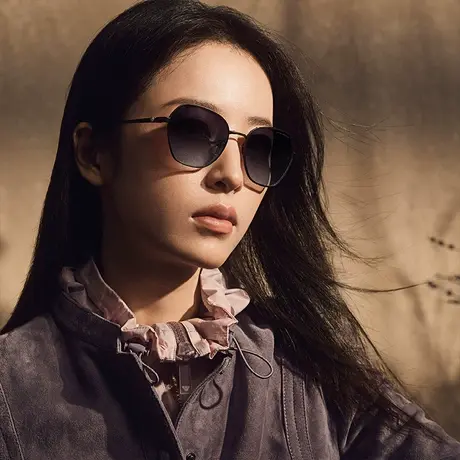 【周雨彤同款】阿玛尼墨镜女春夏新品渐变不规则太阳眼镜 0EA2161图片