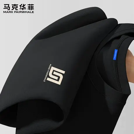 马克华菲纯棉长袖t恤男春秋款男装2025新款港风复古百搭男士上衣X商品大图