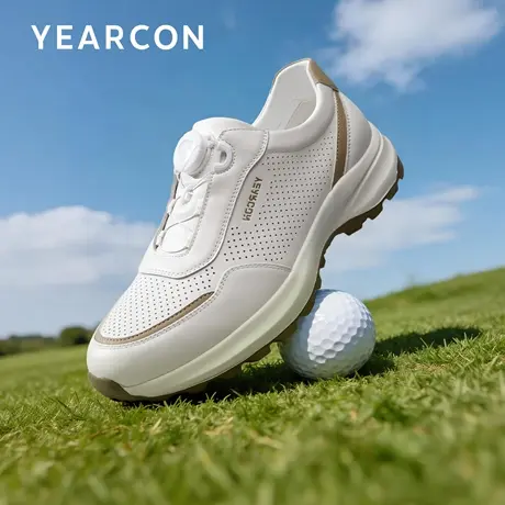 意尔康休闲鞋男2026夏季新款真皮打孔舒适透气运动鞋户外轻便皮鞋商品大图